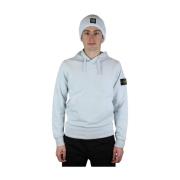 Sky Blue Felpa Hoodie Stone Island , Blue , Heren