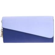 Pre-owned Leather wallets Dior Vintage , Blue , Dames