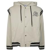 Varsity Fleece Hoodie Off White , White , Heren