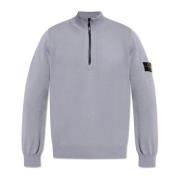 Trui met opstaande kraag Stone Island , Gray , Heren