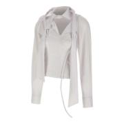 Wit Overhemd met Unieke Stijl Ottolinger , White , Dames