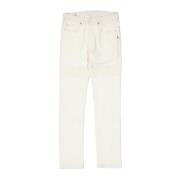 Regular Fit Katoenen Jeans Neil Barrett , White , Dames