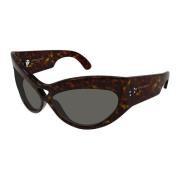 Retro SL 73 zonnebril in Havana/Grey Saint Laurent , Brown , Dames