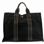 Pre-owned Canvas totes Hermès Vintage , Black , Dames