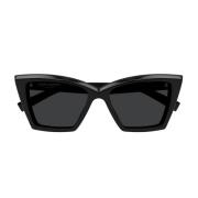 Butterfly Style Zonnebril Saint Laurent , Black , Dames