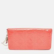 Pre-owned Canvas wallets Dior Vintage , Pink , Dames