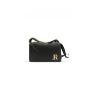 Zwarte en Gouden Leren Handtas Gehamerd Patroon John Richmond , Black ...