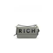 Grijze en zwarte leren handtas Rwa24138Bo John Richmond , Gray , Dames