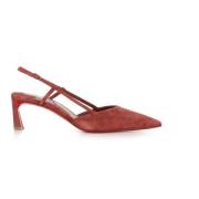 Rust Suede Décolleté Hakken Christian Louboutin , Orange , Dames