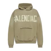 Sweatshirt met vintage-effect Balenciaga , Green , Heren