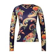 Lange mouwen shirt met Paisley-patroon Etro , Multicolor , Dames