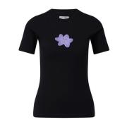 Bedrukt T-shirt met getailleerde pasvorm Maison Margiela , Black , Dam...