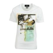 Witte Basic Tee Shirt Dsquared2 , White , Dames