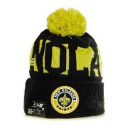 NFL Pom Pom Hat Field Sport Knit New Era , Black , Heren