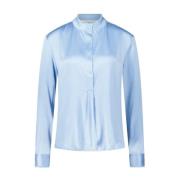 Zijden blouse met franjes Herzen's Angelegenheit , Blue , Dames