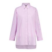 Blouse met knoopmouwen katoen Marc Cain , Pink , Dames