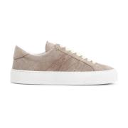 Neutrale Sneakers Verhogen Stijl Statement Moncler , Beige , Dames