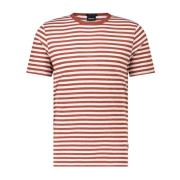 Gestreept Linnen Blend Shirt Hugo Boss , Red , Heren