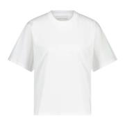 Pima Katoen T-shirt, Gemaakt in Portugal Loulou Studio , White , Dames