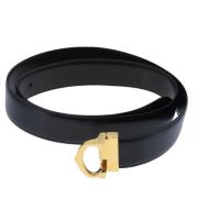 Pre-owned Leather belts Cartier Vintage , Black , Dames