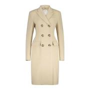 Wollen Morgana Jas Klassieke Stijl Sportmax , Beige , Dames