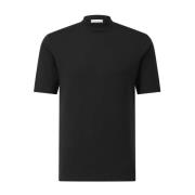 Klassiek Katoenen T-shirt Kiefermann , Black , Heren