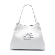 Stijlvolle Cream Shopper Tas Etro , Gray , Dames