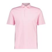 Katoenen poloshirt gemaakt in Italië Fedeli , Pink , Heren