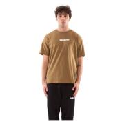 Achter Logo Tee Klassieke Stijl Barrow , Brown , Heren