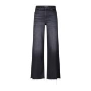 Hoge Taille Palazzo Jeans Frame , Gray , Dames