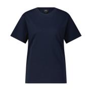 T-shirt met logo borduursel A.p.c. , Blue , Dames