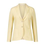 Gestructureerde Linnen Blazer Circolo 1901 , Yellow , Dames