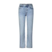 Vintage High-Waist Jeans Trendy Style Anine Bing , Blue , Dames