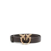 Love Birds Gesp Riem Pinko , Brown , Dames