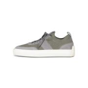 Leren & Gebreide Sneakers Tod's , Gray , Heren