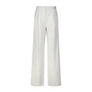 Gestreepte wijde pijp broek Ayla Loulou Studio , White , Dames