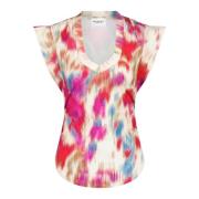 Abstract patroon getailleerde blouse Isabel Marant , Multicolor , Dame...