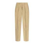 Katoenen broek Tom Ford , Beige , Heren