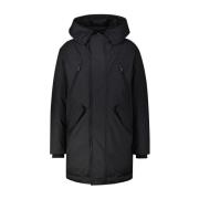 Lange Hooded Parka Jas Dsquared2 , Black , Heren