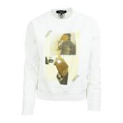 Witte Sweatshirt Dsquared2 , White , Dames