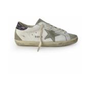 Witte Sneakers met Glitterster Golden Goose , White , Dames