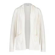 Open gebreide cardigan van zijdeblend Allude , White , Dames