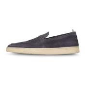 Leren Loafers met Flexibele Zool Officine Creative , Gray , Heren