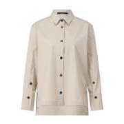 Losse Overhemdblouse Windsor , Beige , Dames