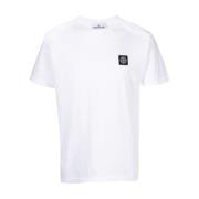 Witte T-shirts & Polo's voor mannen Stone Island , White , Heren