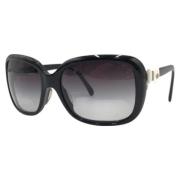 Pre-owned Plastic sunglasses Chanel Vintage , Black , Dames