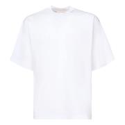 Wit T-shirt met Symbool Borduurwerk Marni , White , Heren