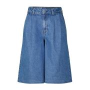 Denim Jorts met hoge taille Adriano Goldschmied , Blue , Dames