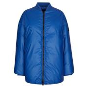 Bomber IN Gewaxt Nylon add , Blue , Dames