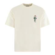 Heren T-shirt Vaas Drole de Monsieur , Beige , Heren